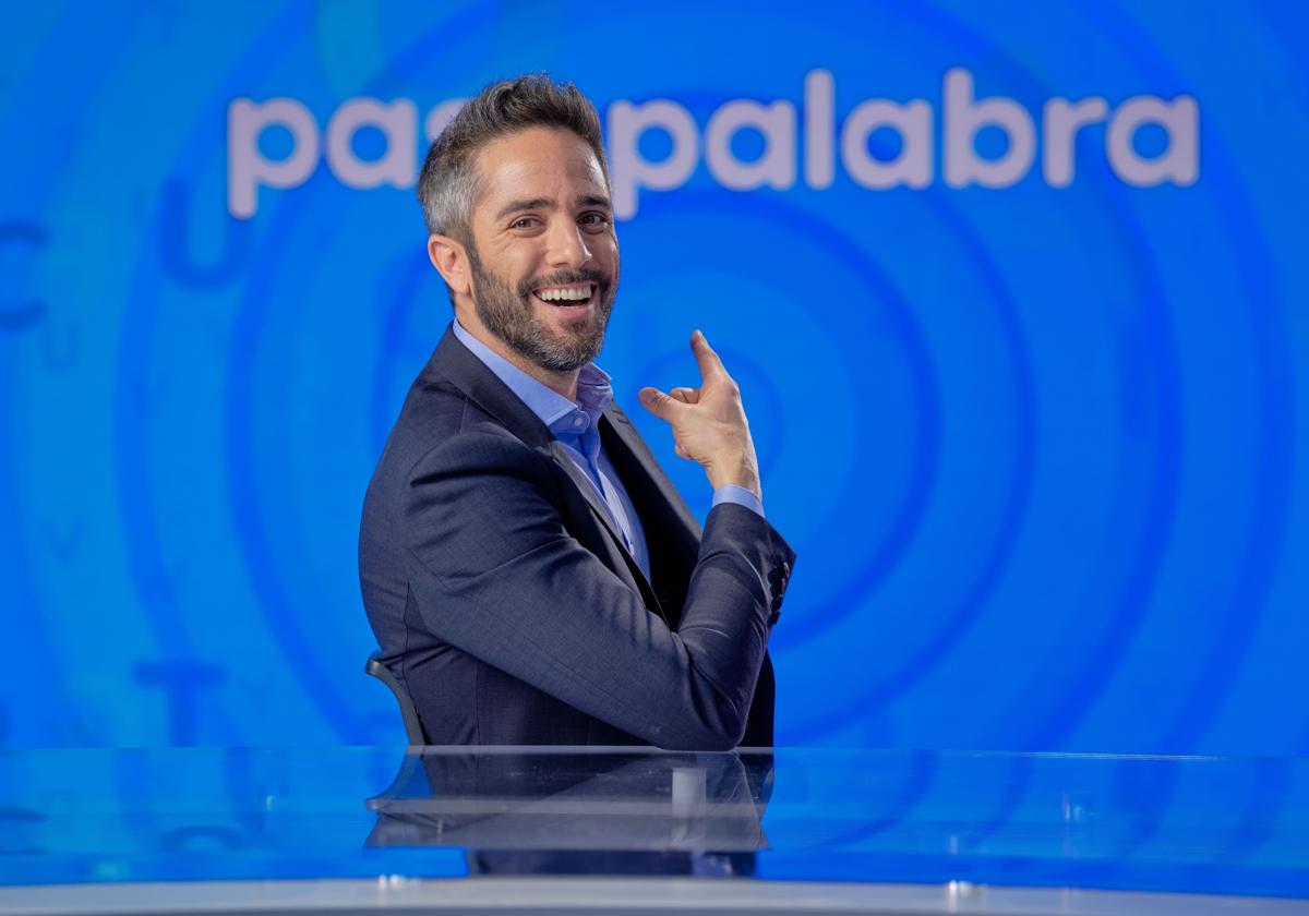 Roberto Leal, en el plató de 'Pasapalabra'.