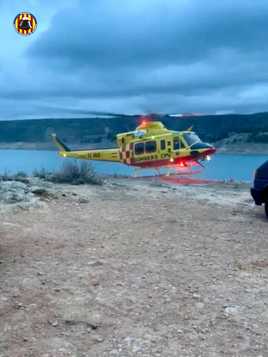 Rescate en el embalse de Tous.