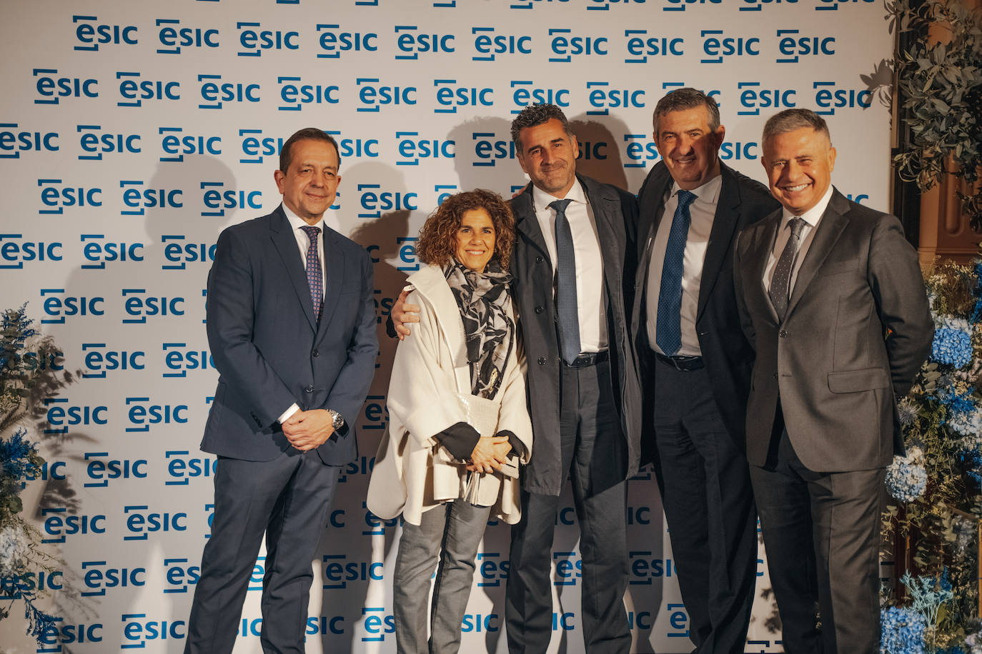 Felipe Llano, de ESIC; Sonia Corresa; Hugo de Juan, de Encamina; Agustín Carrilero y José María García, de ESIC Valencia.
