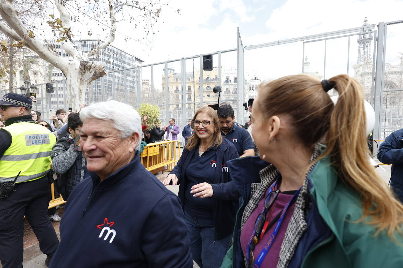 Fotos de la mascletà del 8-M disparada por Reyes Martí en Valencia en Fallas