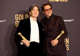 Murphy y Downey Jr. en la gala de los Globos de Oro.