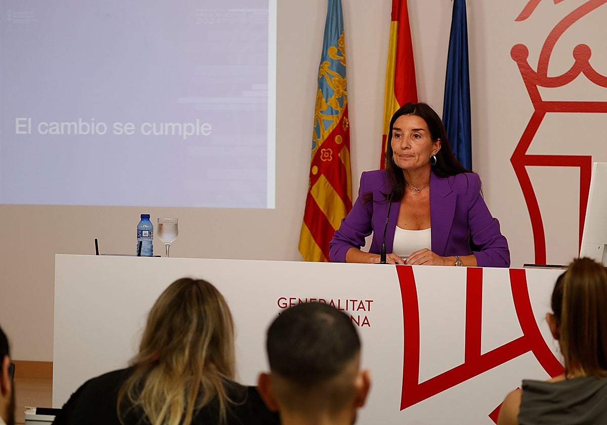 La consellera de Hacienda, Economía y Administración Pública, Ruth Merino.