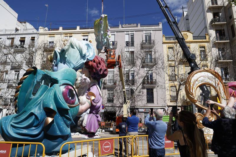 Así se plantan las Fallas de Valencia en 2024