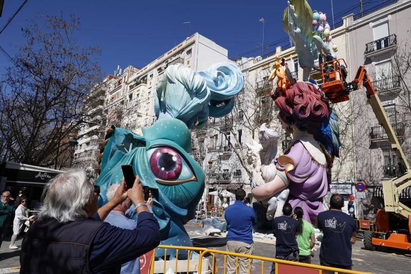 Así se plantan las Fallas de Valencia en 2024