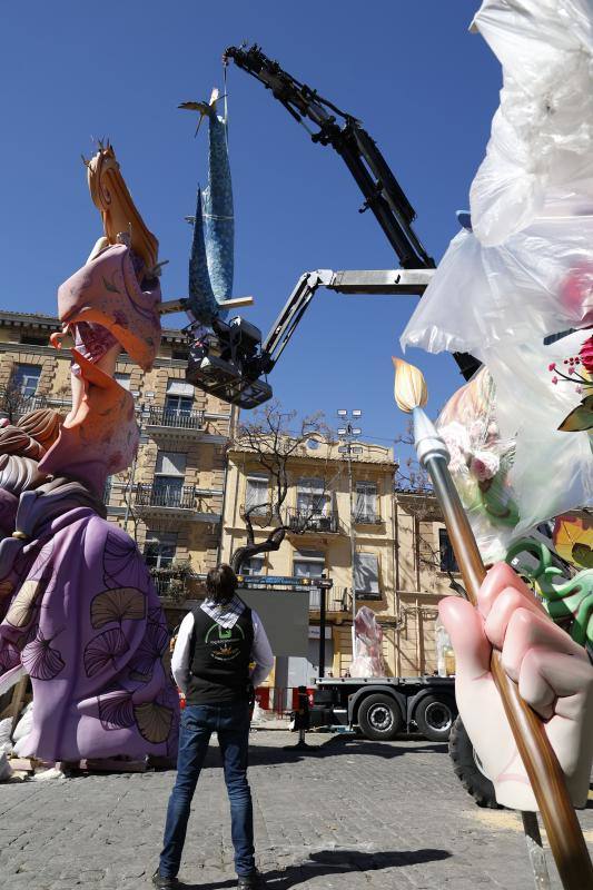 Así se plantan las Fallas de Valencia en 2024