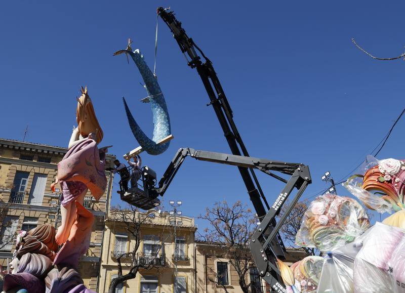 Así se plantan las Fallas de Valencia en 2024