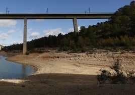 Vista del embalse de Contreras el pasado noviembre.