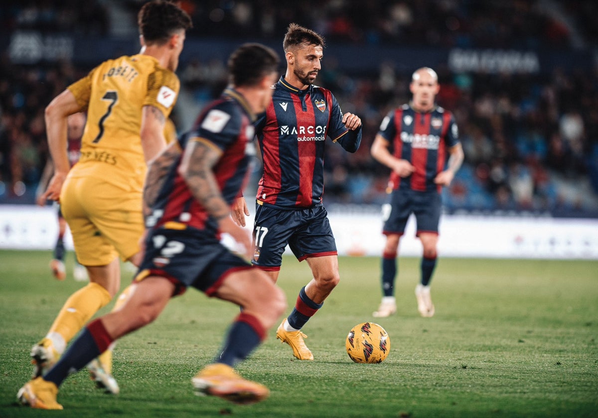 Óscar Clemente, ante el Andorra.