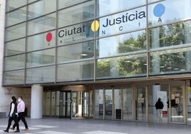 La entrada a la Ciudad de la Justicia.