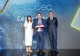 Alicia Martínez Durán, socia de EY; César Orts, CEO de Cecotec; y Pablo Sanz, socio de EY.