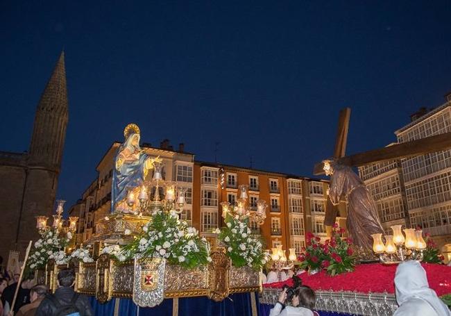 Una procesión de la Semana Santa en Burgos