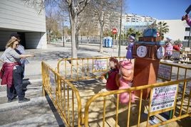 Únicos ninots que conforman la falla infantil de la Nova de Campanar.