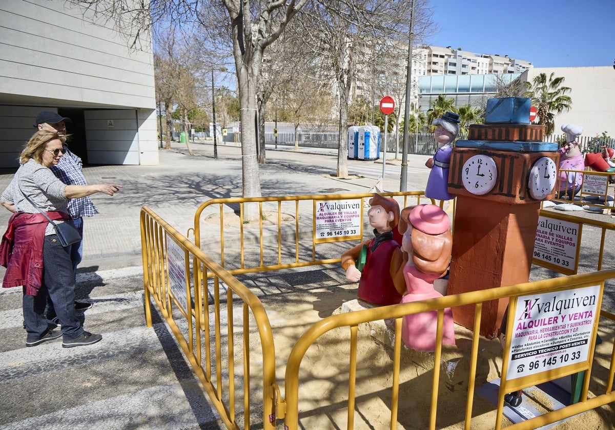 Únicos ninots que conforman la falla infantil de la Nova de Campanar.