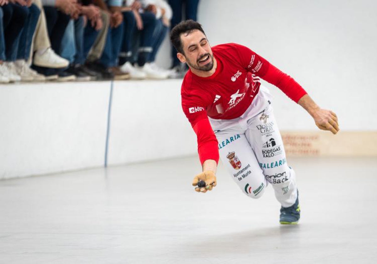 Giner, durante la final de este domingo.