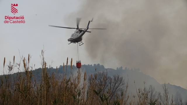 Imágenes del incendio en Fanzara