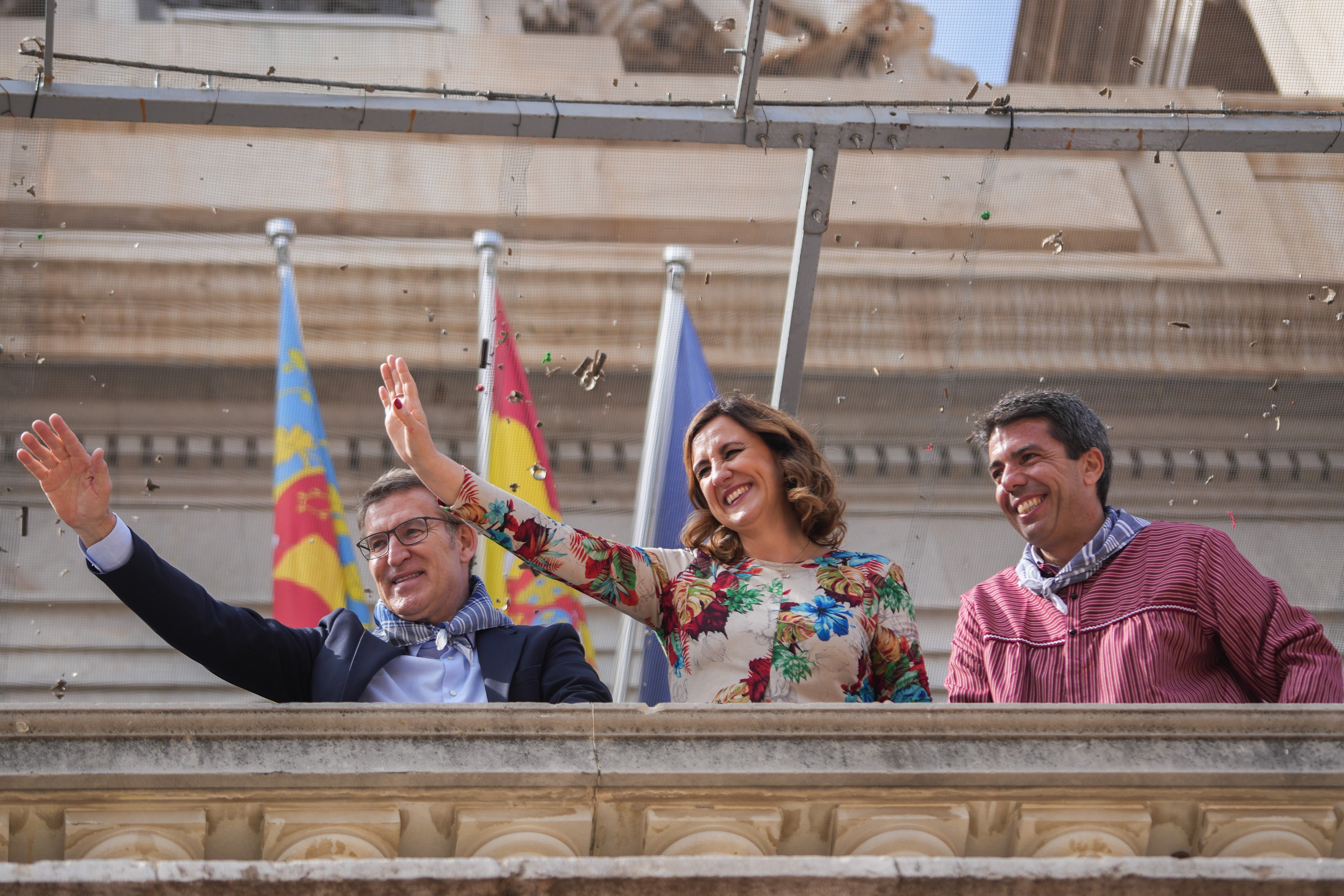 Las caras más conocidas de la Ofrenda de Fallas 2024