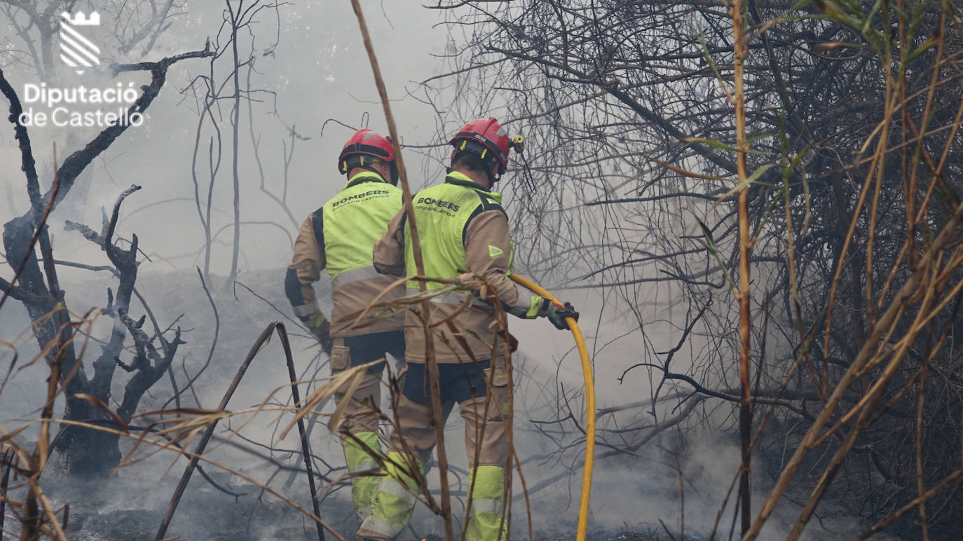 Imágenes del incendio en Fanzara