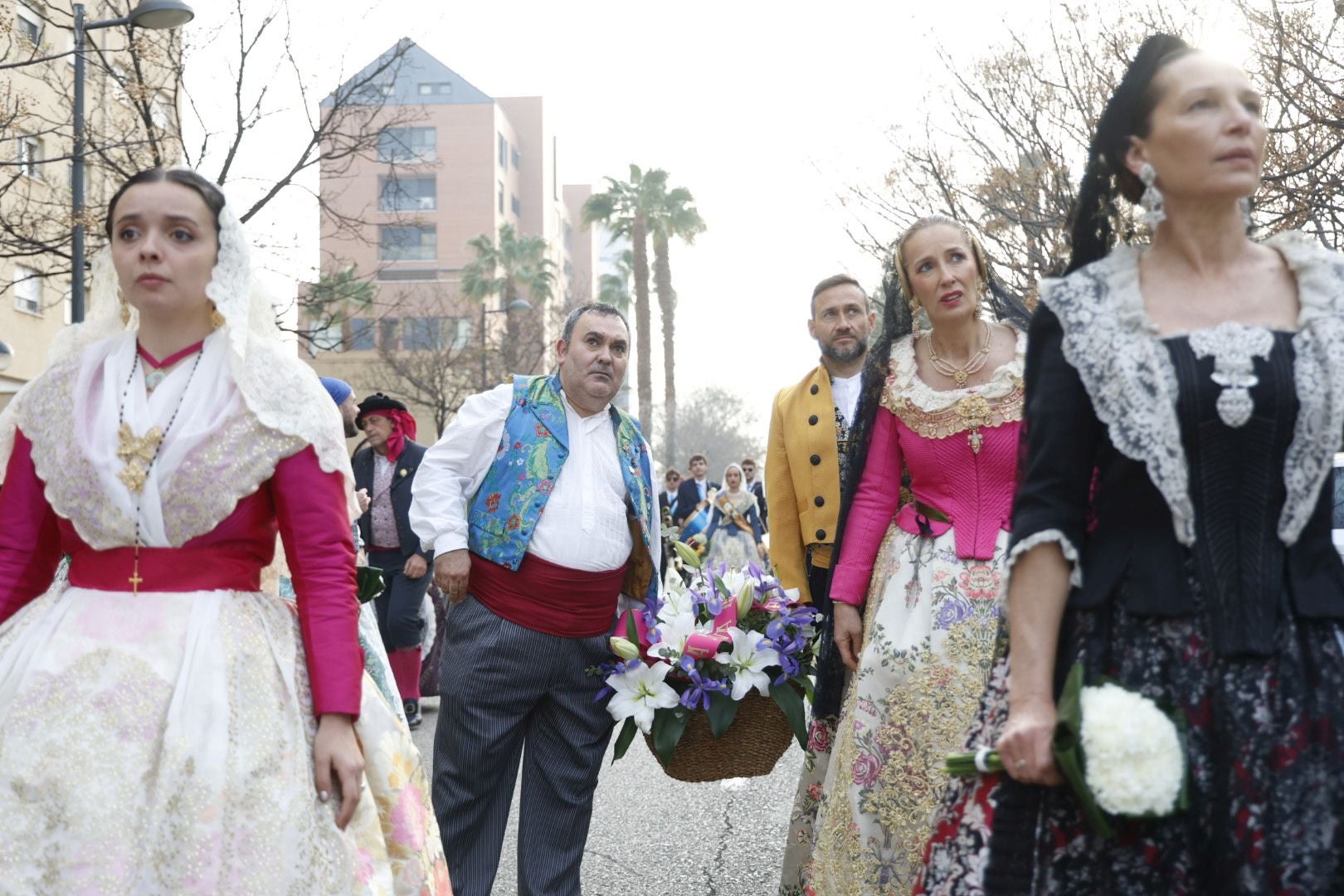 Ofrenda a las víctimas del incendio de Campanar