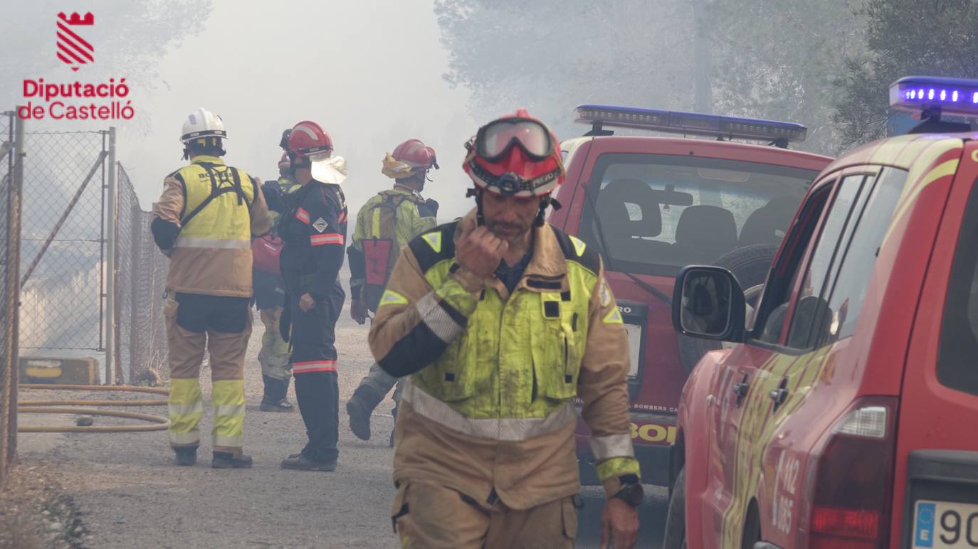 Imágenes del incendio en Fanzara