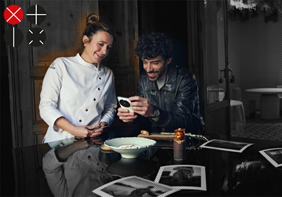 Begoña Rodrigo y Javier Corso, durante la presentación de su proyecto en La Salita.