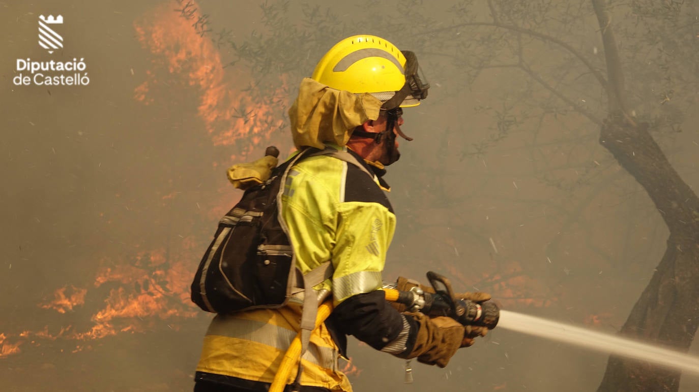 Imágenes del incendio en Fanzara