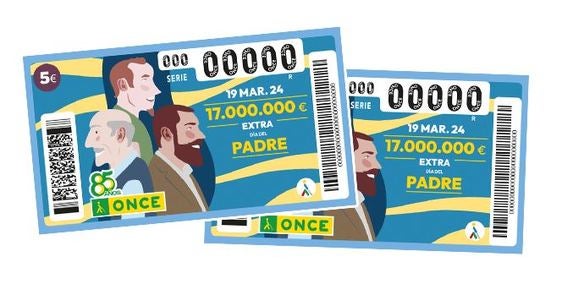 Cupón de la ONCE: Sorteo Extraordinario del Día del Padre, horario y cómo verlo en directo