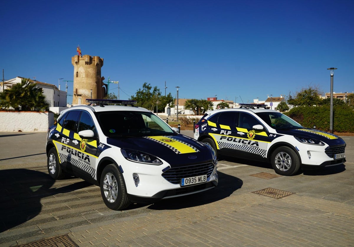 Vehículos de la Policía Local.