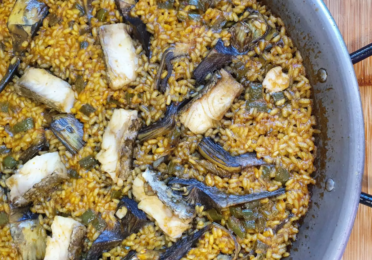 ¿una receta de cuaresma? Arroz con bacalao, alcachofas y pimiento verde | las provincias
