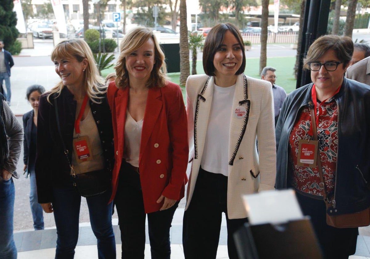 La ministra Pilar Alegria, junto a Diana Morant, este viernes en Benicàssim.