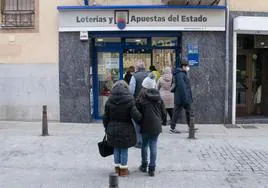 Una administración de lotería, en una imagen de archivo.