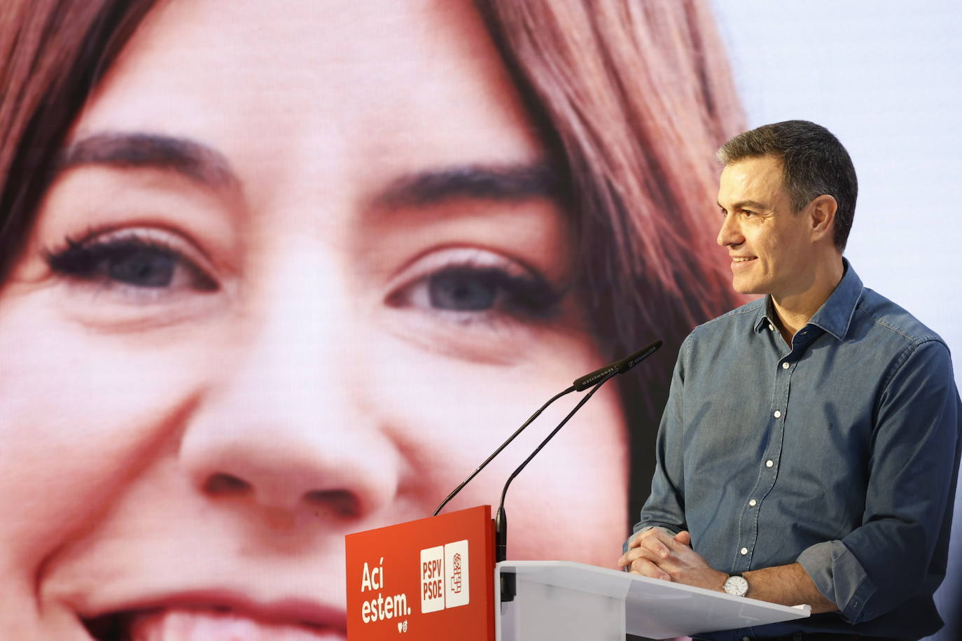 Pedro Sánchez cierra el congreso del PSPV junto a Diana Morant