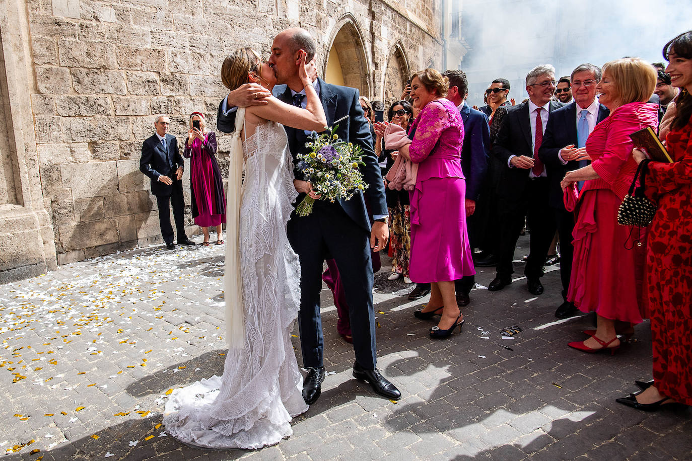 La familia Bárcenas, de boda en Valencia