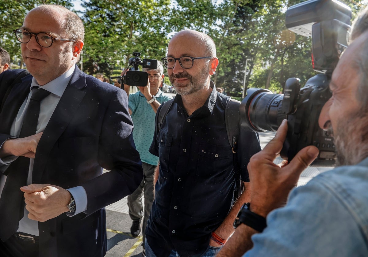 Francis Puig en una comparcencia en la Ciudad de la Justicia.