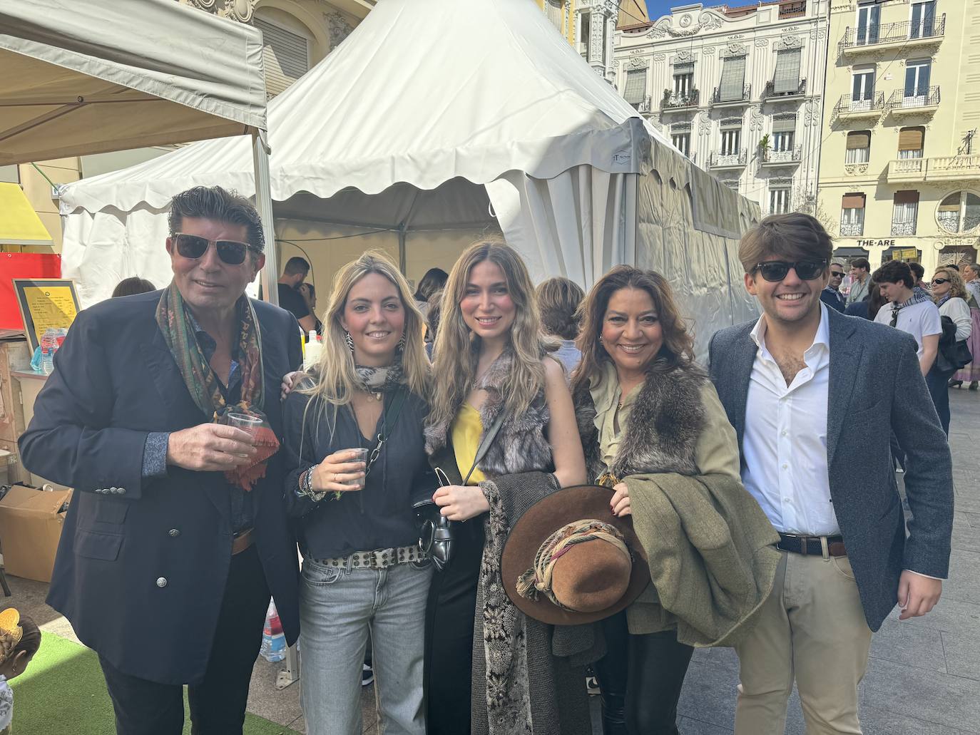 Juan José Barral, Lola Barral, Miri López, Josita Boluda y Adolfo Güell.