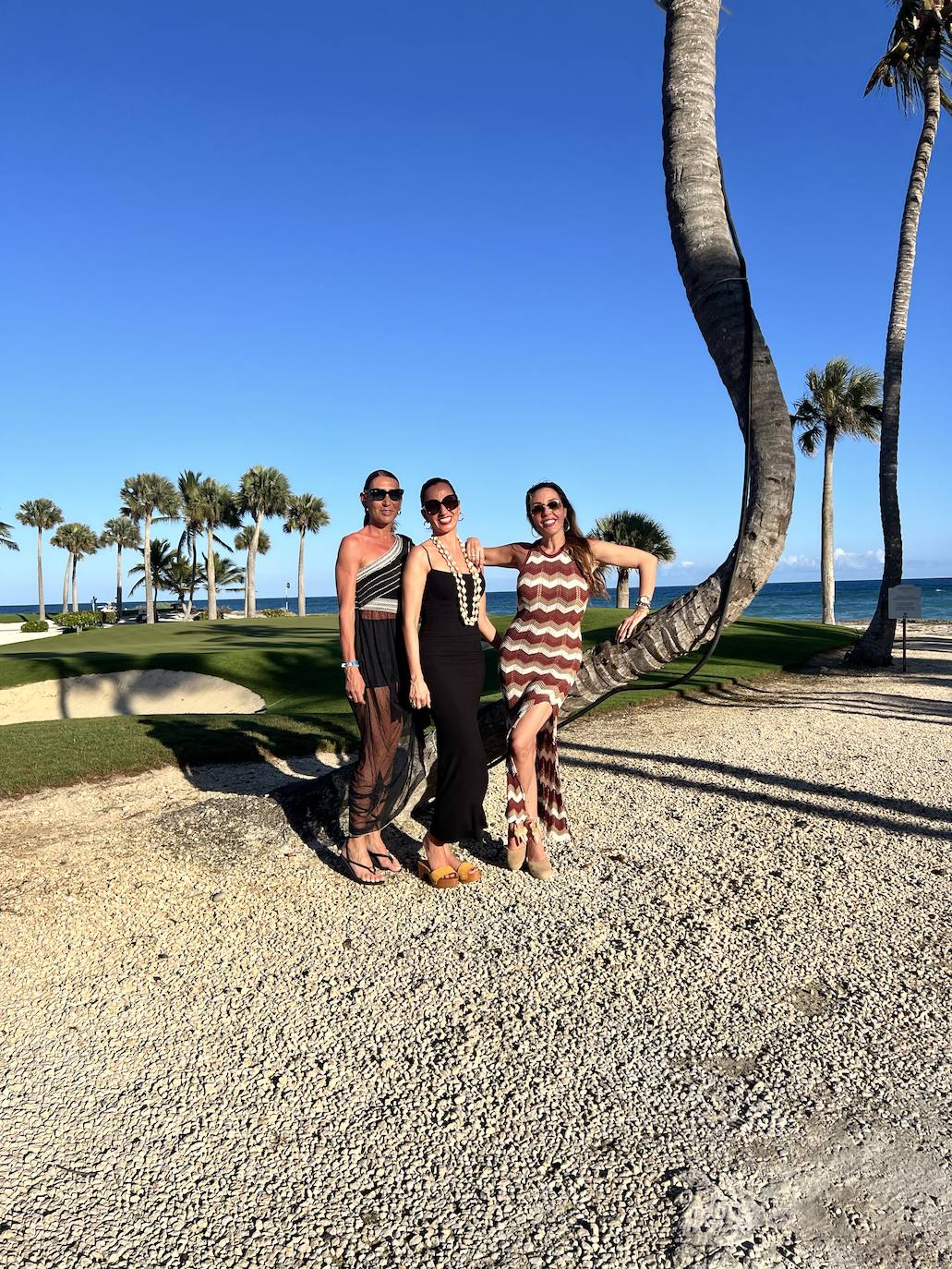 Nuria Galbis, Andrea Villafañe y Mónica Duart en Punta Cana.