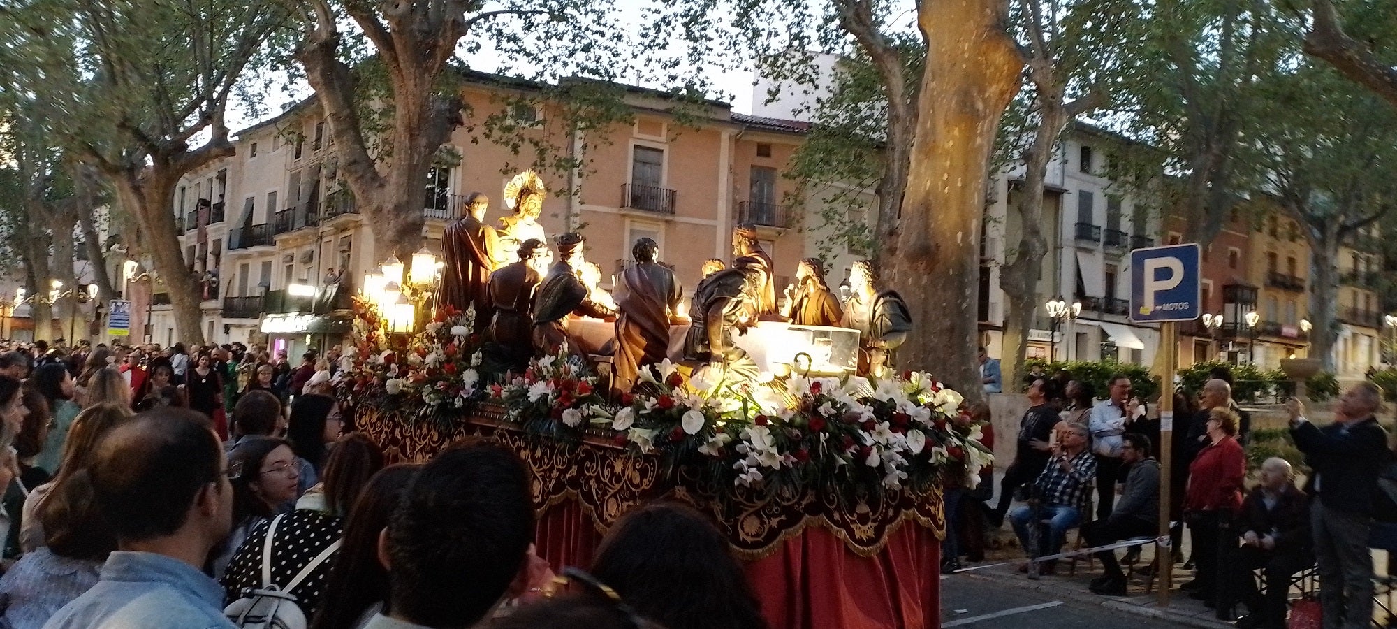 La Santa Cena en la procesión de 2023.