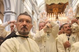 Antonio Banderas, el pasado Domingo de Ramos.