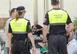 Agentes de la Policía Local de Ontinyent.