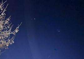 Avistamiento de los satélites Starlink en el cielo de Logroño el año pasado.