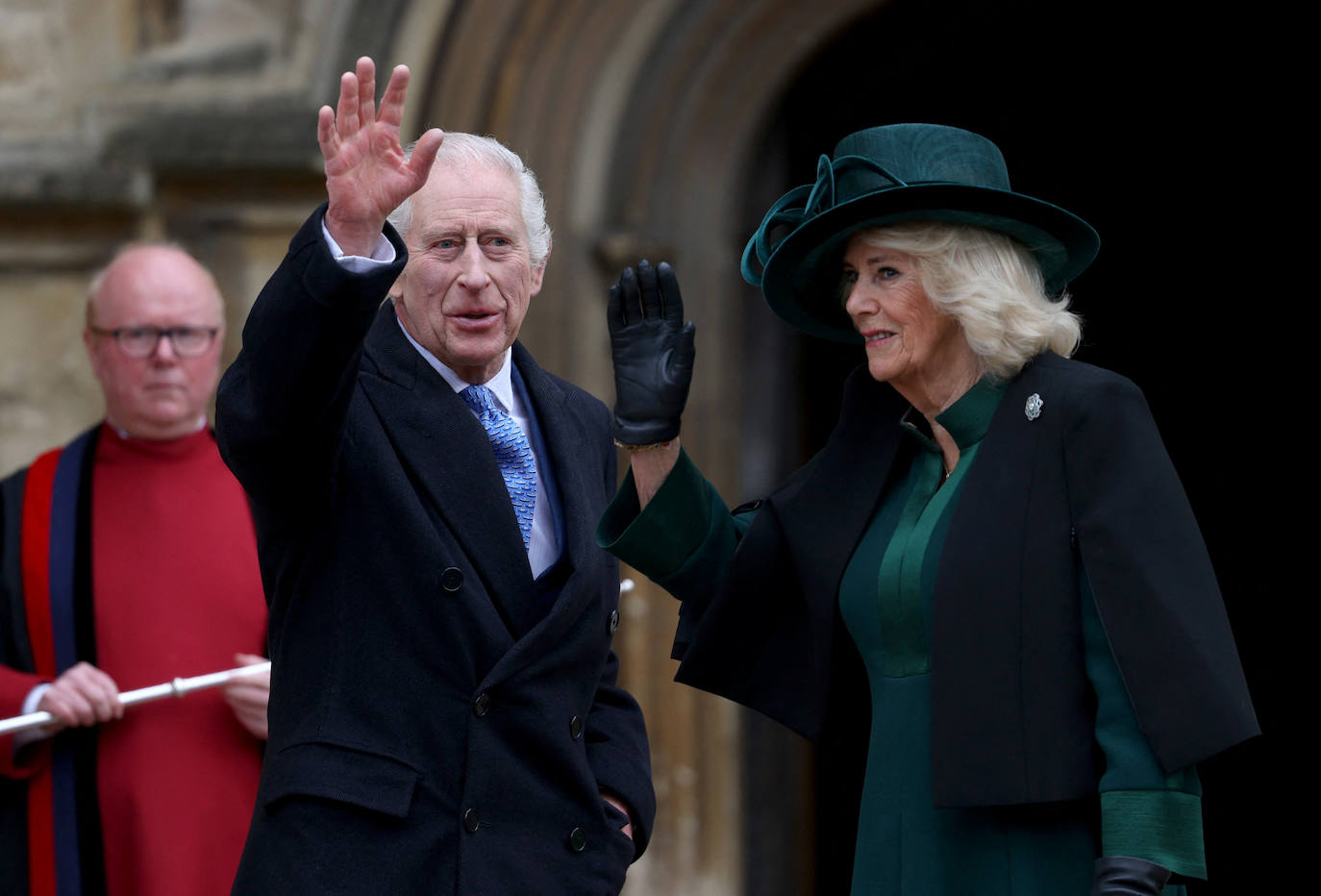 El rey Carlos III reaparece en la misa de Pascua ante la ausencia de Kate Middleton