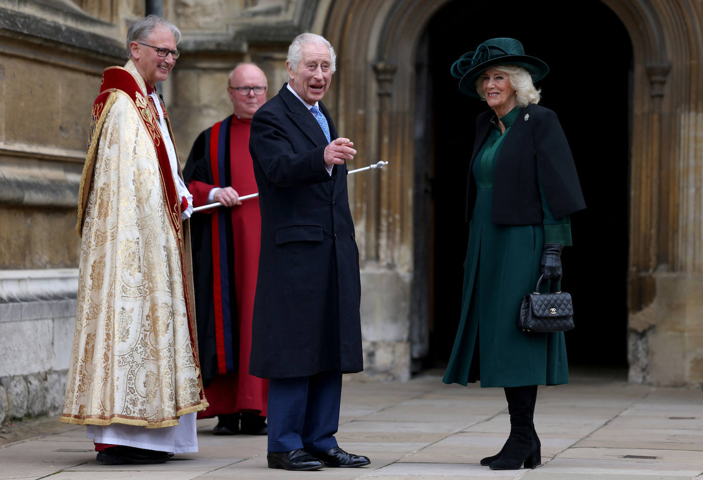 El rey Carlos III reaparece en la misa de Pascua ante la ausencia de Kate Middleton