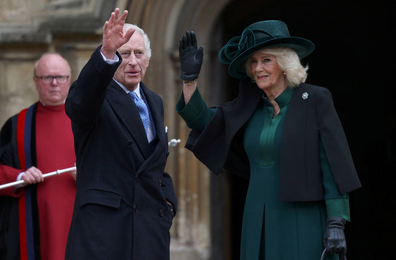 El rey Carlos III reaparece en la misa de Pascua ante la ausencia de Kate Middleton