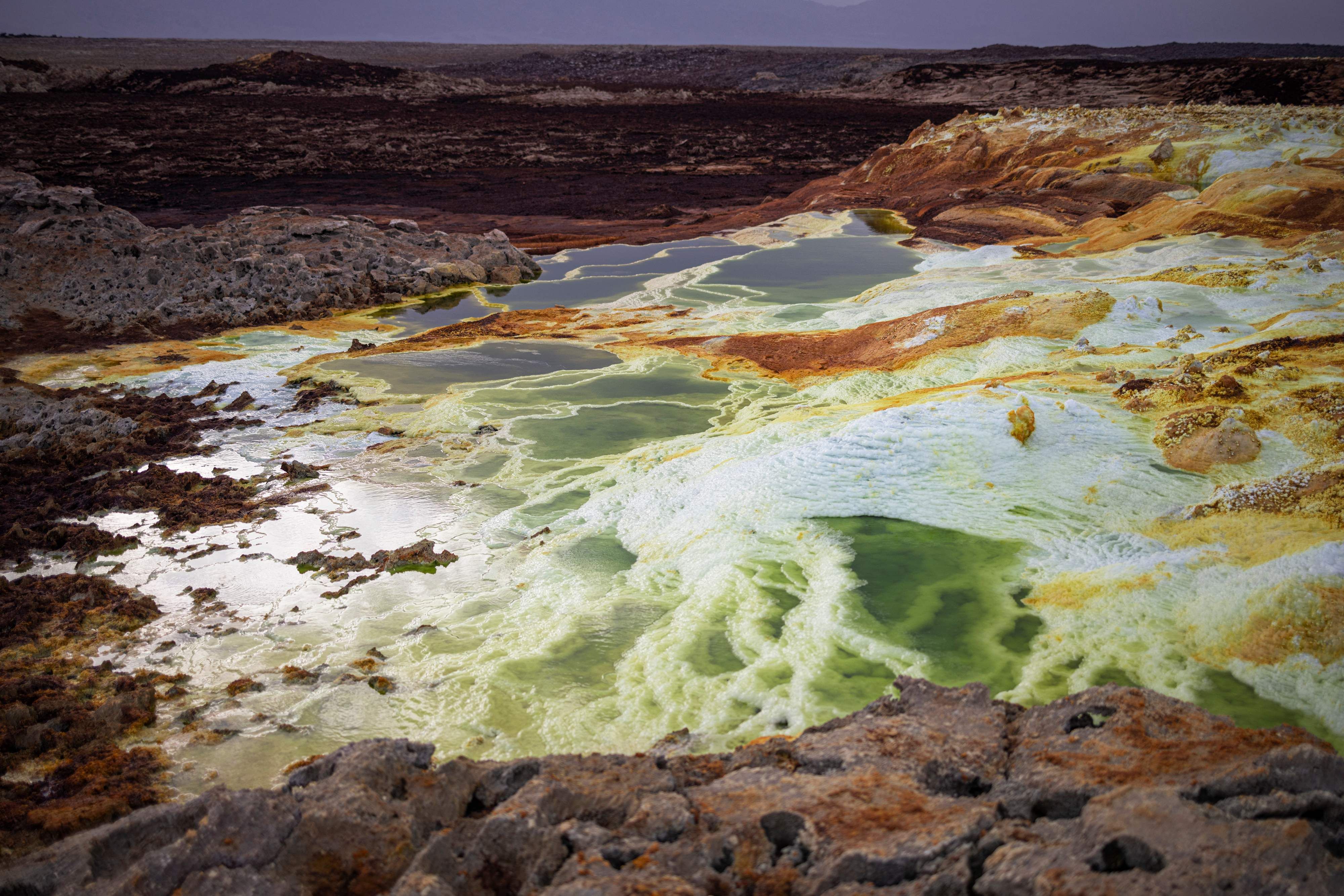 Bienvenido a Dallol, el lugar más letal del mundo: un volcán de ácido y temperaturas a 50 grados