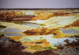 Bienvenido a Dallol, el lugar más letal del mundo: un volcán de ácido y temperaturas a 50 grados