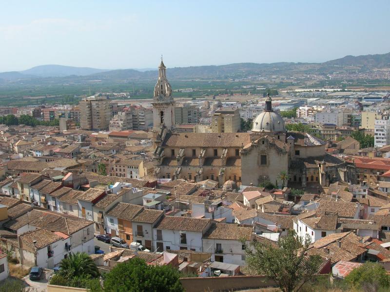 Vista del Casco Histórico de Xàtiva.