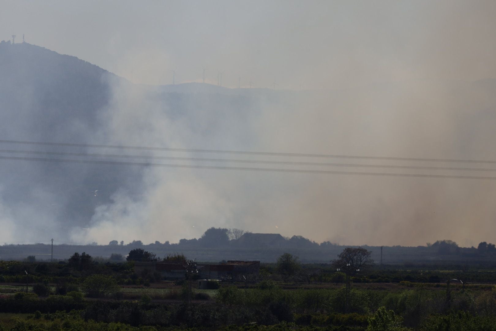 Declarado un incendio forestal en el Parque Natural del Túria