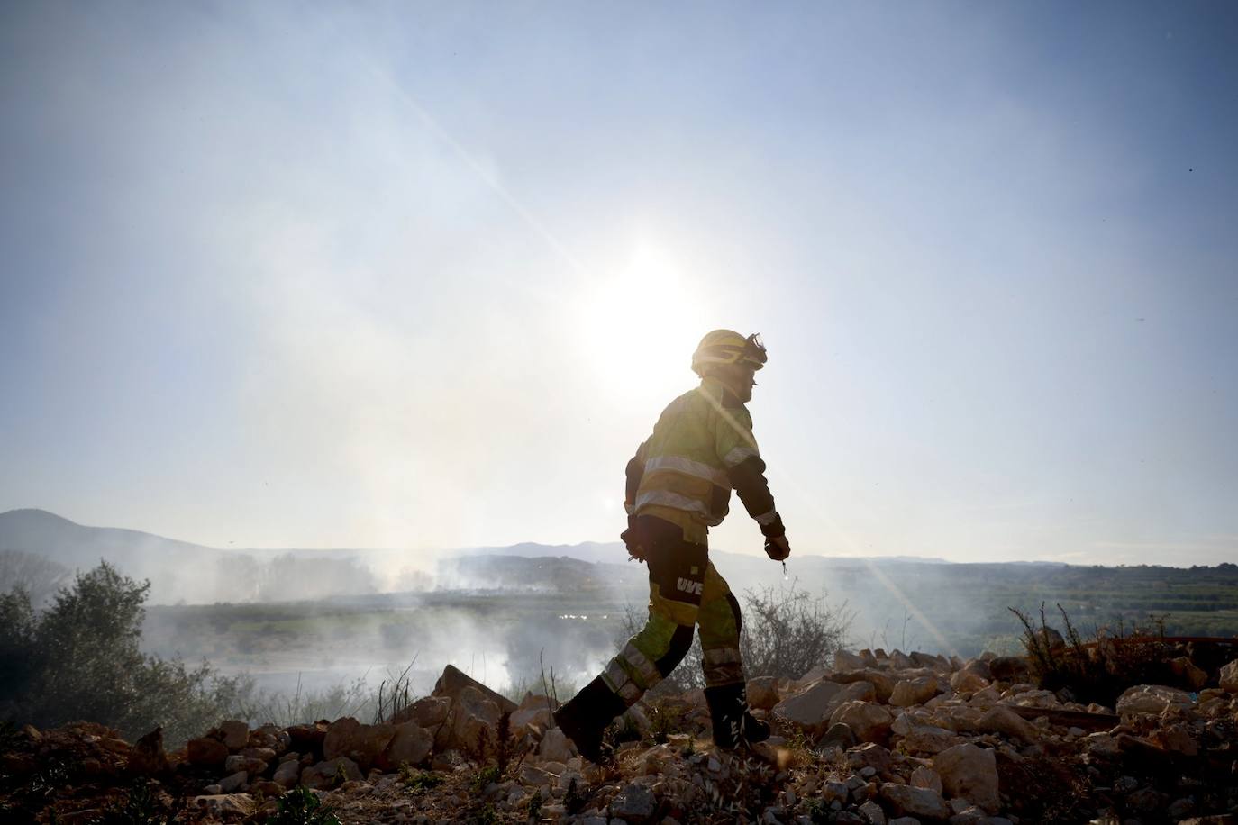 Declarado un incendio forestal en el Parque Natural del Túria