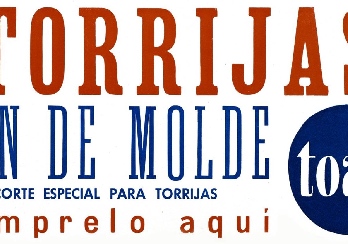 p Anuncio de pan Toast para torrijas, 1961.