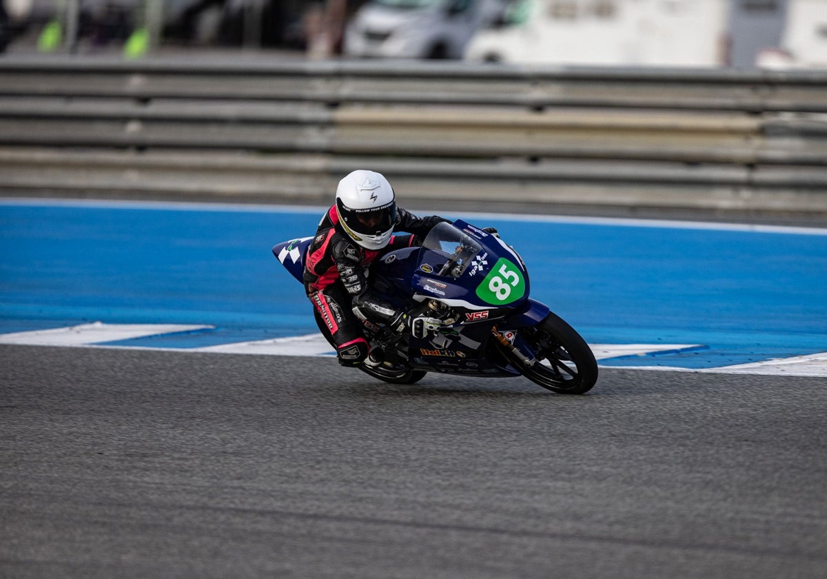 Enzo Zaragoza, durante este fin de semana en Jerez.