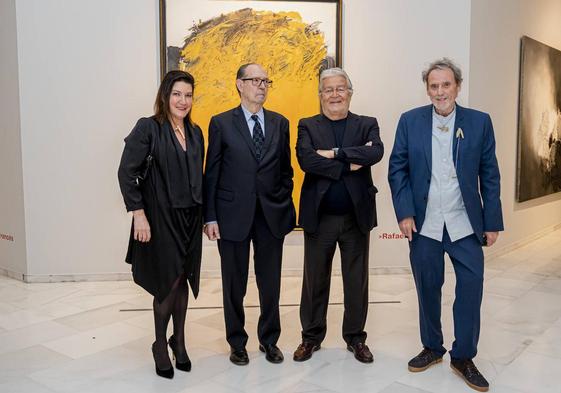 Lola Durán, Rafael Canogar, Rafa Alcón y Miquel Navarro.